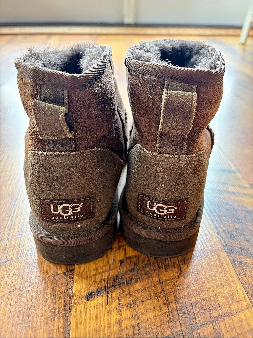 UGG Australia Classic Mini Suede Boots in Brown